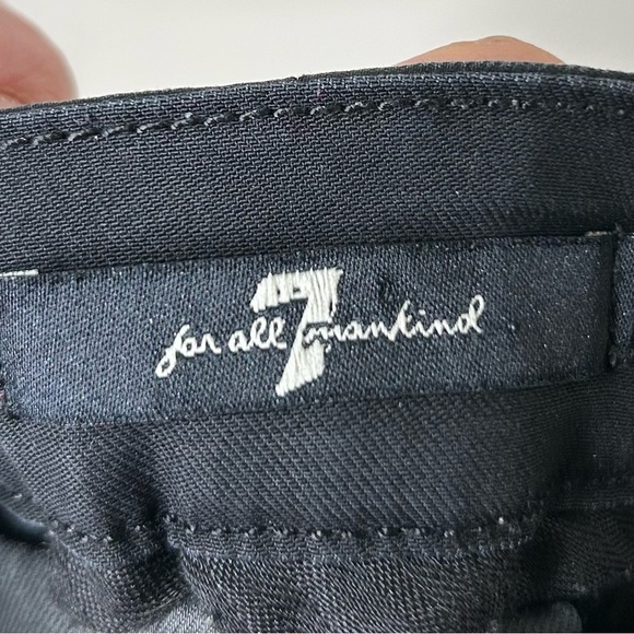 7 For All Mankind Slim Chino Faux Leather Pants Size 28 - Picture 8 of 10